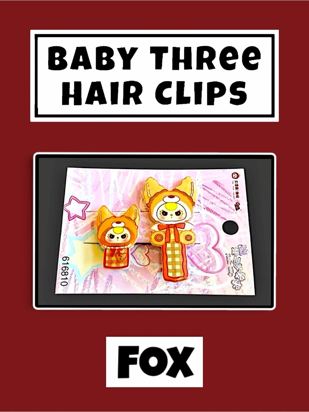 Baby Three Hair Clips - Picture 12 of 15